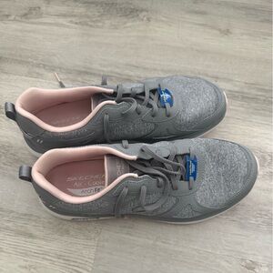 Skechers Gray and Pink Athletic Shoes